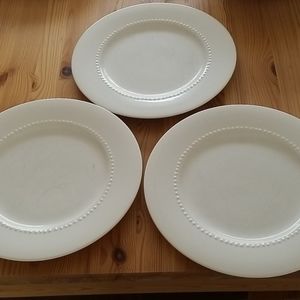 Three White plates
